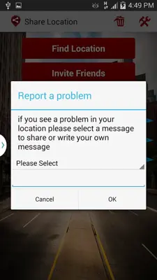 Share Location android App screenshot 1